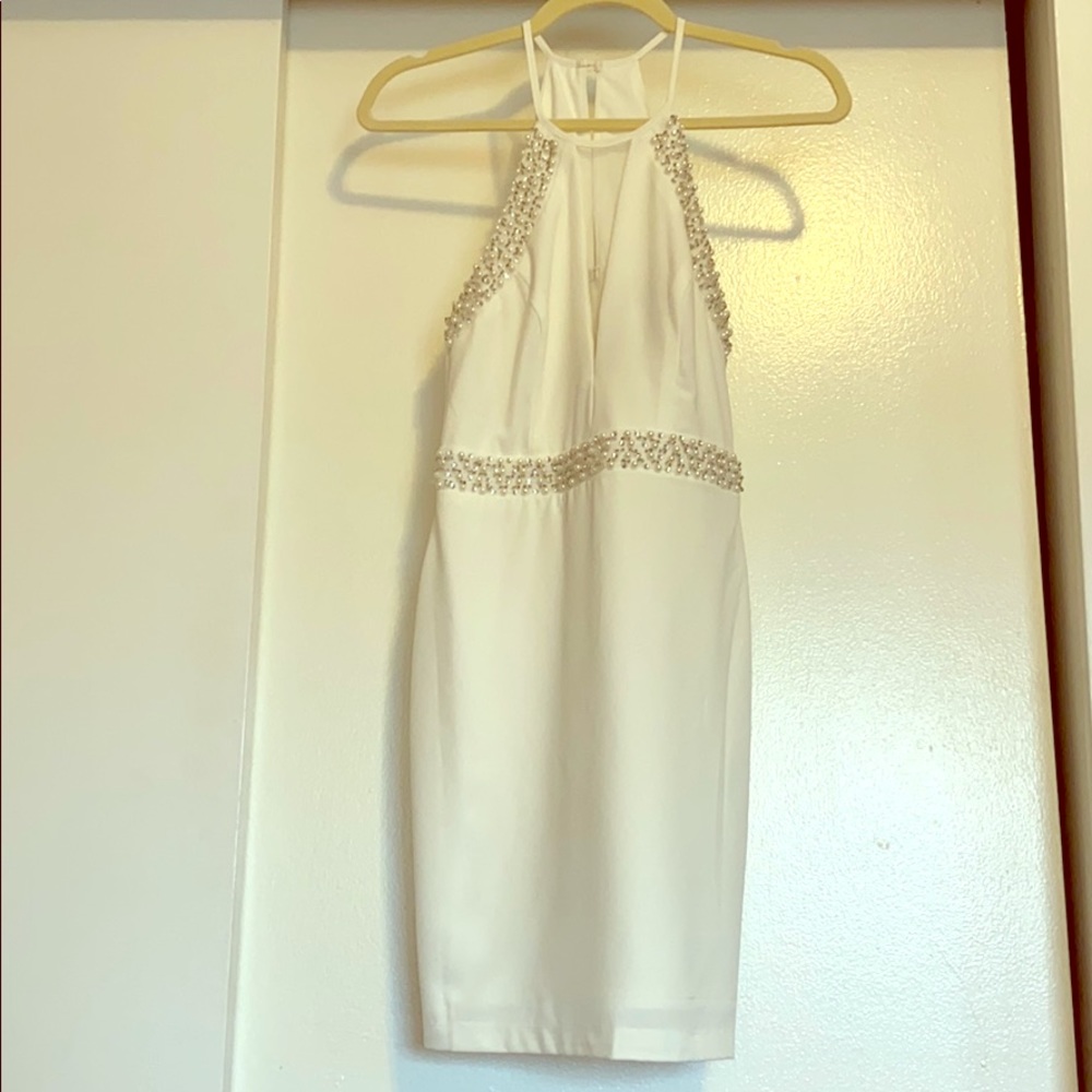 White mini dress